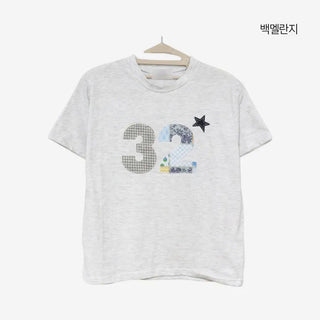 [2 colors] Toddy's Embroidery Patch Short-Sleeve T-Shirt