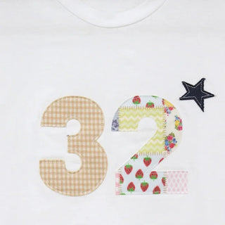 [2 colors] Toddy's Embroidery Patch Short-Sleeve T-Shirt