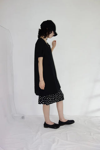 [2 colors] Tutu Lace Pintuck Dress