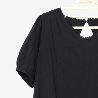 [2 colors] Tutu Lace Pintuck Dress
