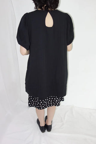 [2 colors] Tutu Lace Pintuck Dress