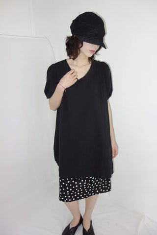[2 colors] Tutu Lace Pintuck Dress