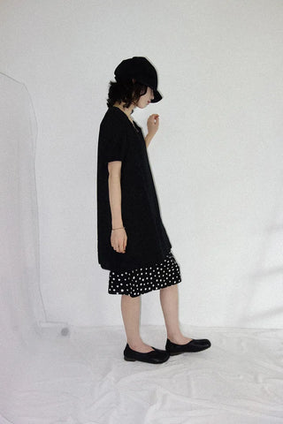 [2 colors] Tutu Lace Pintuck Dress