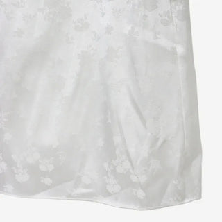 [2 colors] Iriko Satin Flower Midi Skirt