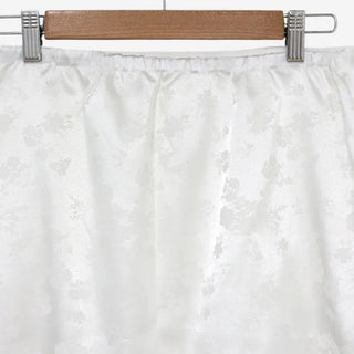 [2 colors] Iriko Satin Flower Midi Skirt