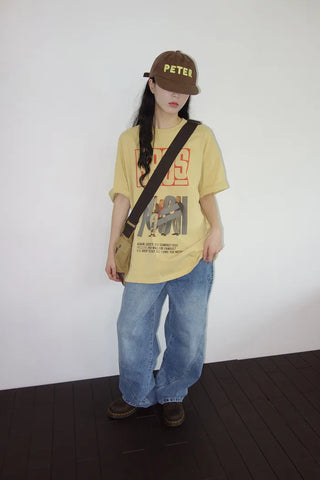 [2 colors] Brosprint Overfit Short Sleeve T-Shirt