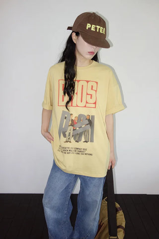 [2 colors] Brosprint Overfit Short Sleeve T-Shirt