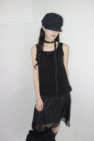 [3 colors] Search Layered Dot Sleeveless