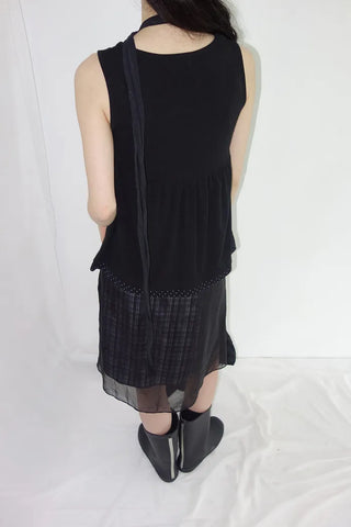 [3 colors] Search Layered Dot Sleeveless