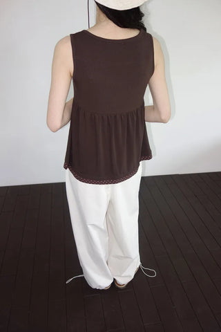 [3 colors] Search Layered Dot Sleeveless