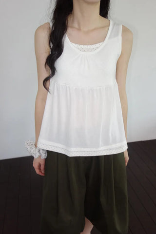 [3 colors] Search Layered Dot Sleeveless