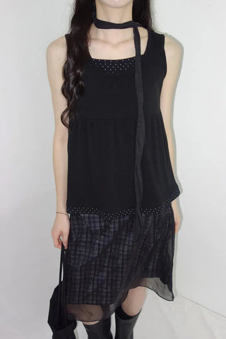 [3 colors] Search Layered Dot Sleeveless