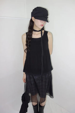 [3 colors] Search Layered Dot Sleeveless