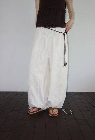 [3 colors] Yacht Bass Rock Banding Wide Pants