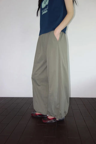 [3 colors] Yacht Bass Rock Banding Wide Pants