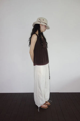 [3 colors] Yacht Bass Rock Banding Wide Pants