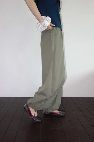[3 colors] Yacht Bass Rock Banding Wide Pants
