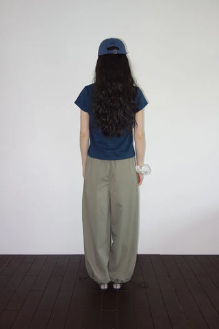 [3 colors] Yacht Bass Rock Banding Wide Pants