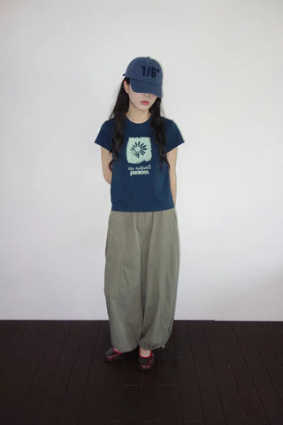 [3 colors] Yacht Bass Rock Banding Wide Pants