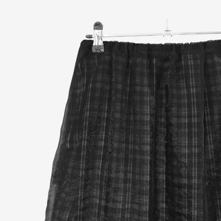 [3 colors] Ant Check Layered Midi Skirt