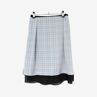 [3 colors] Ant Check Layered Midi Skirt