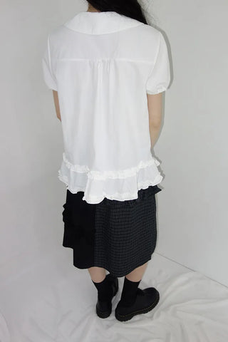 [2 colors] Rimatsu Check Ankle Frill Skirt