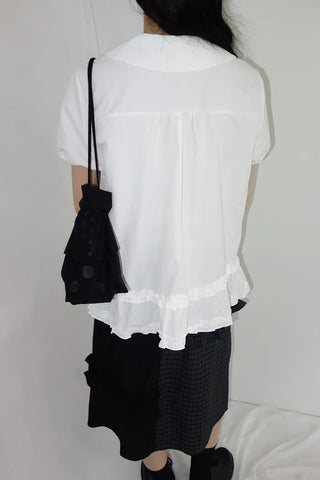 [2 colors] Rimatsu Check Ankle Frill Skirt