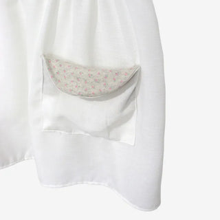 [2 colors] Elvina Linen Pocket Long Short Sleeve T-Shirt