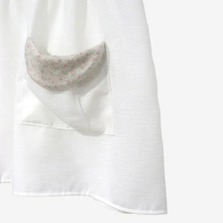 [2 colors] Elvina Linen Pocket Long Short Sleeve T-Shirt