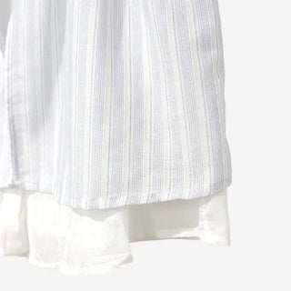 [2 colors] Army Frill Layered Blouse