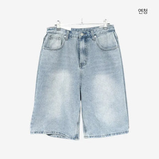 [3 colors] Nemoba Pintuck Denim Bermuda Pants
