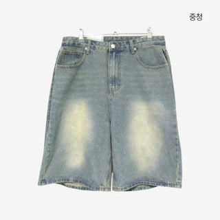 [3 colors] Nemoba Pintuck Denim Bermuda Pants