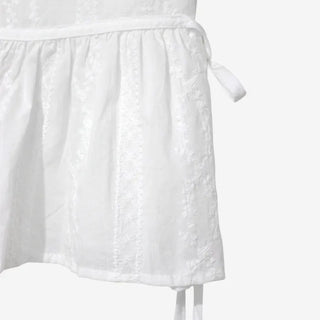 [2 colors] Shine Lace Embroidered Short-Sleeve Blouse