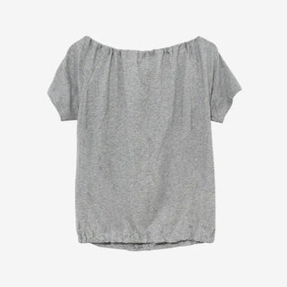 [2 colors] Beachco Off-Shoulder Pocket Short-Sleeve T-Shirt