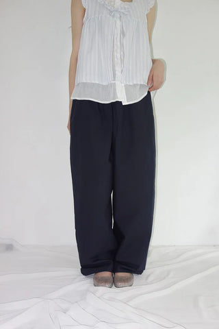 [3 colors] Nick Vivid Cotton Wide Pants