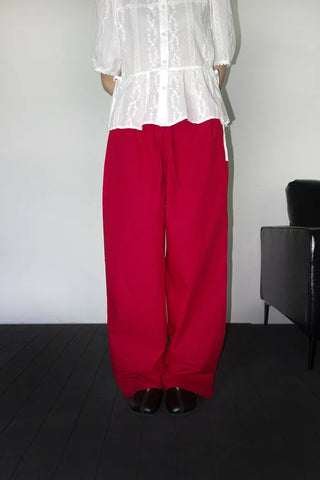 [3 colors] Nick Vivid Cotton Wide Pants