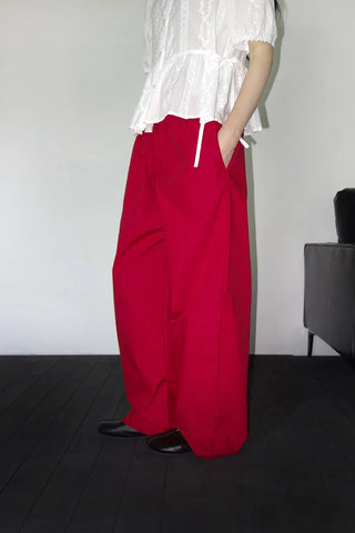 [3 colors] Nick Vivid Cotton Wide Pants