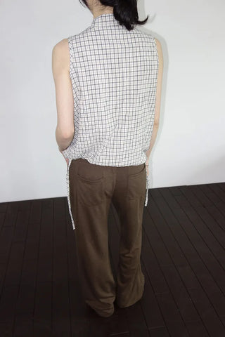 [4 colors][Selectable length] Air-cooled bootcut pants