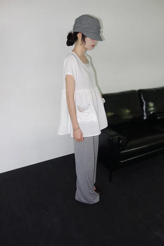 [4 colors][Selectable length] Air-cooled bootcut pants