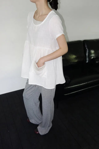 [4 colors][Selectable length] Air-cooled bootcut pants