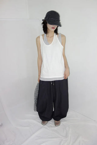 [3 colors] Latch Layered Dangle Sleeveless