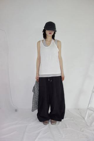 [3 colors] Latch Layered Dangle Sleeveless