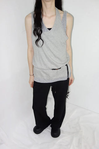 [3 colors] Latch Layered Dangle Sleeveless