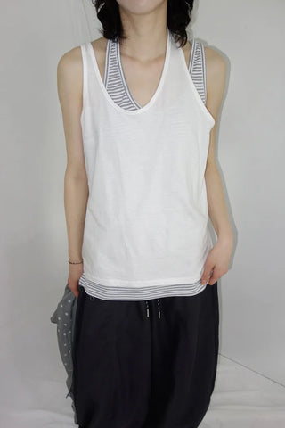 [3 colors] Latch Layered Dangle Sleeveless