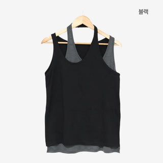 [3 colors] Latch Layered Dangle Sleeveless
