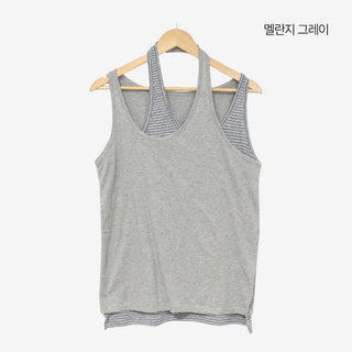 [3 colors] Latch Layered Dangle Sleeveless