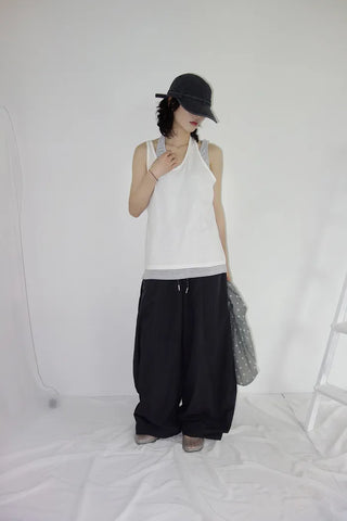 [3 colors] Latch Layered Dangle Sleeveless
