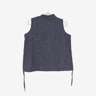 [2 colors] Mubo Pumpkin Check Sleeveless Top