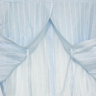 [4 colors] Shara See-through Stripe Strap Shirt