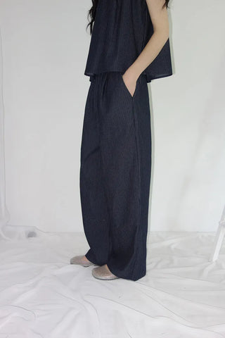 [4 colors] Leader Stripe Banding Pants